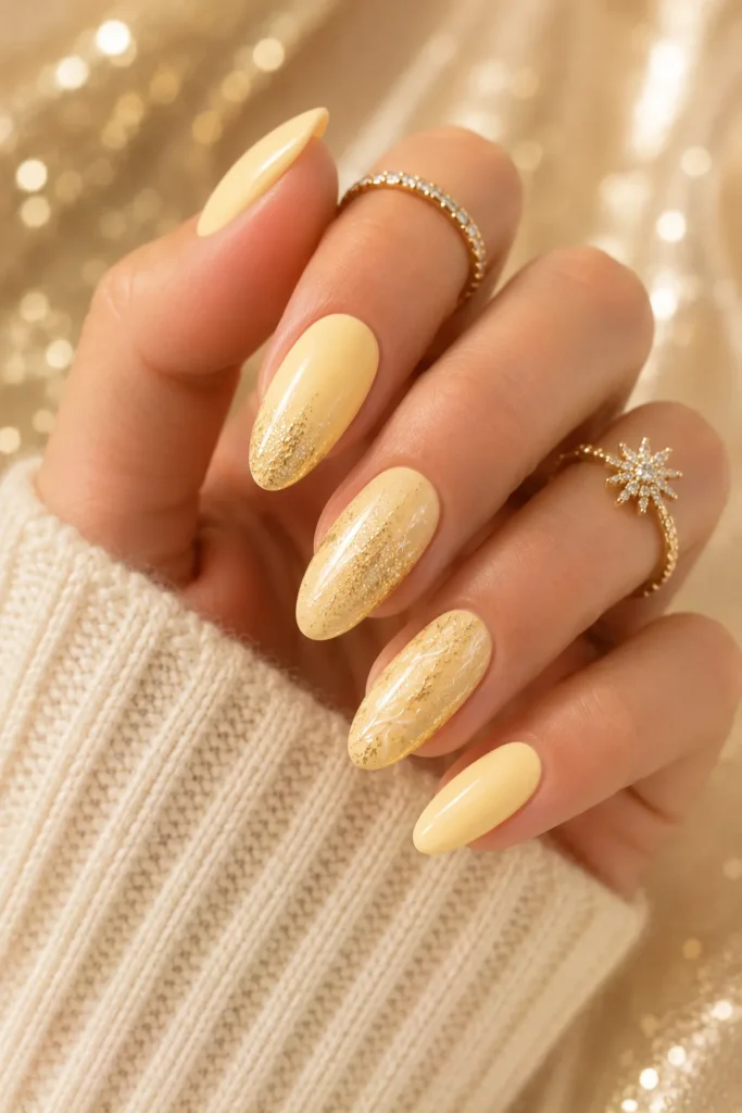 Butter yellow nails