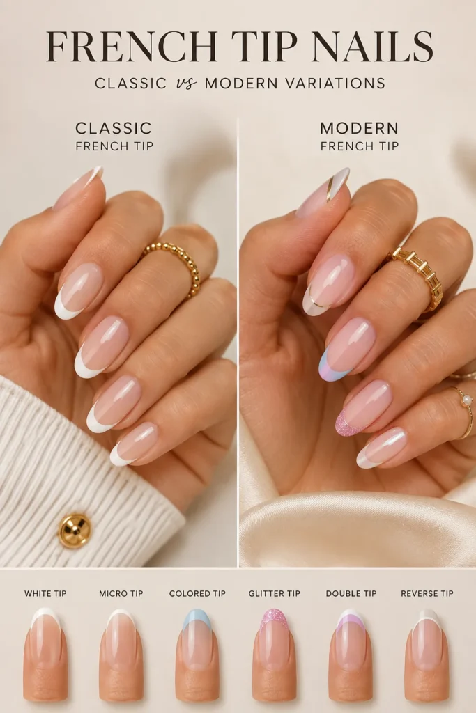 Drawing French Tip Nails