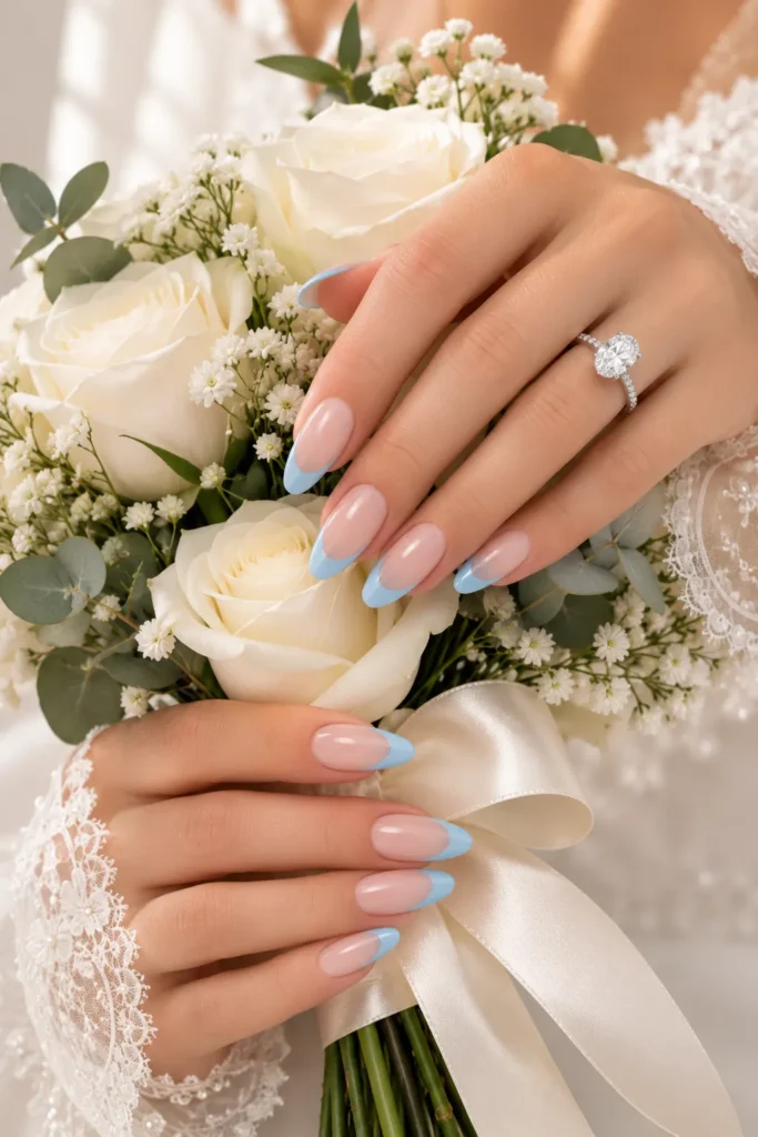 Blue Wedding Nails