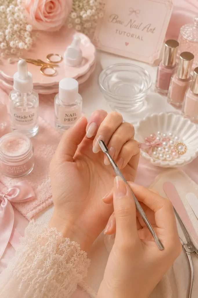 Bow Nail Art