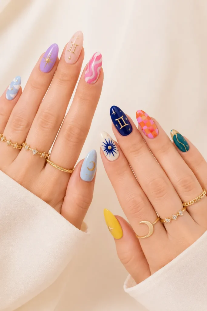 Gemini Nail Looks