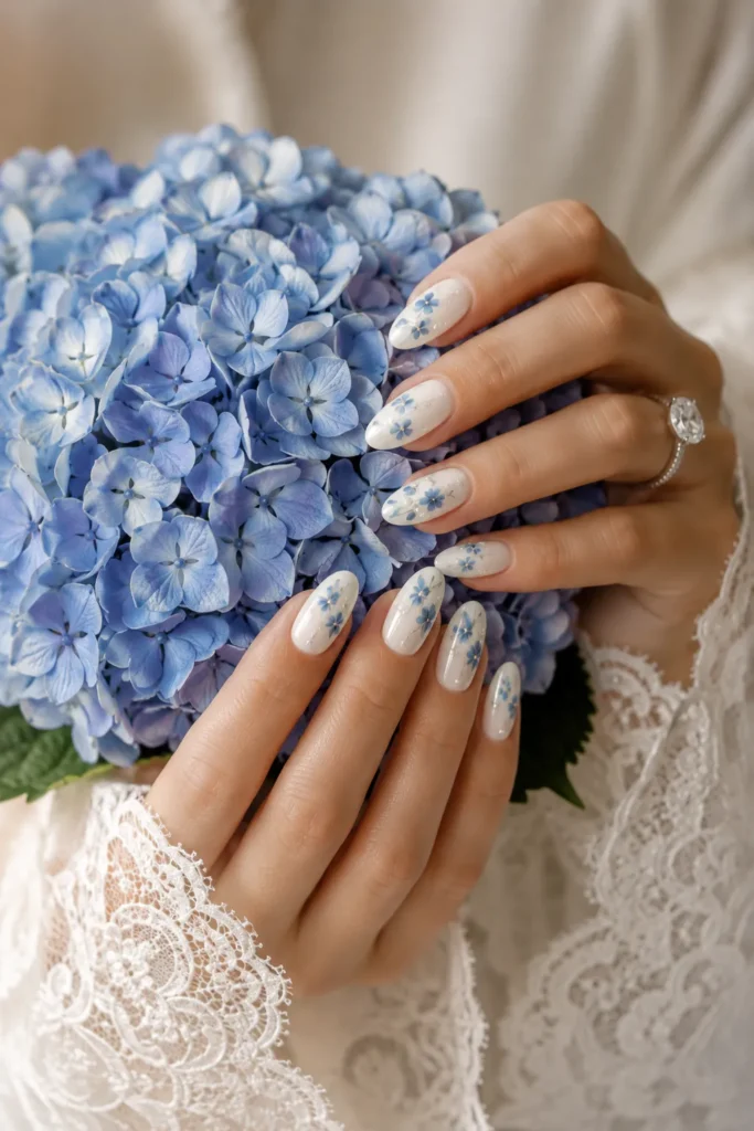 Blue Wedding Nails
