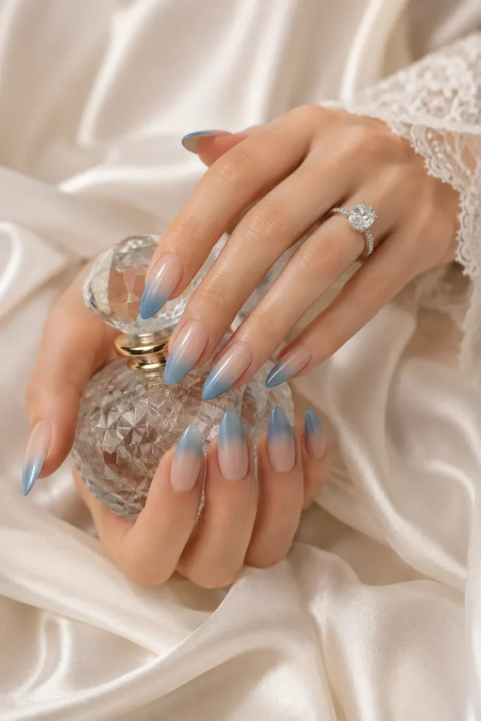 Blue Wedding Nails