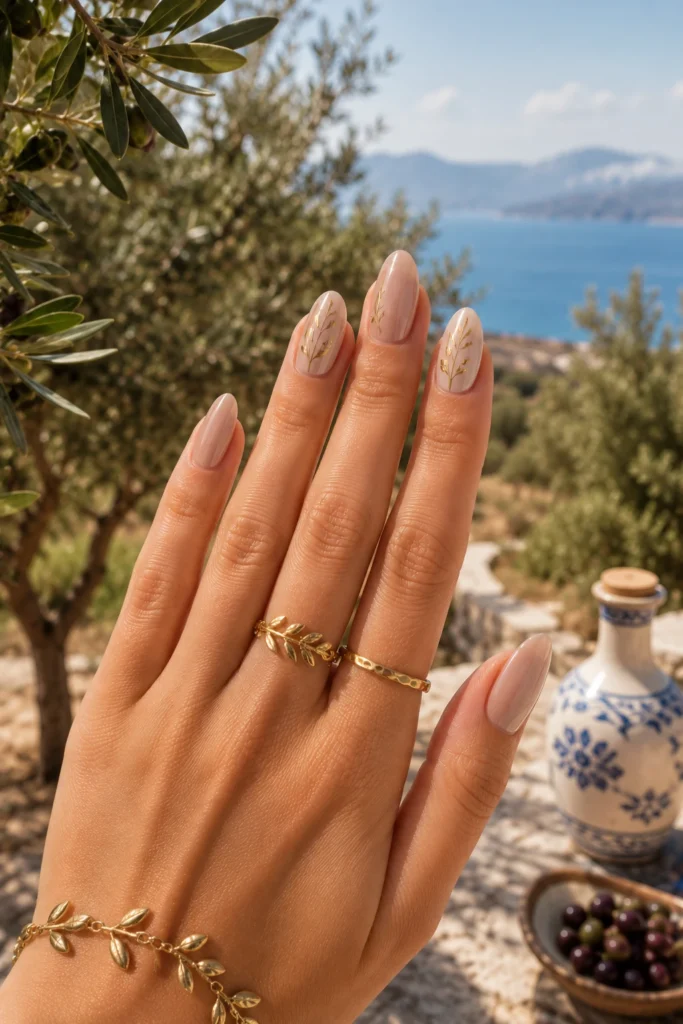 Greece Vacation Nails