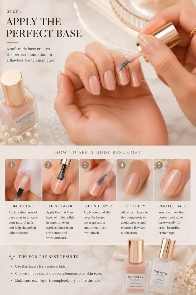 Drawing French Tip Nails
