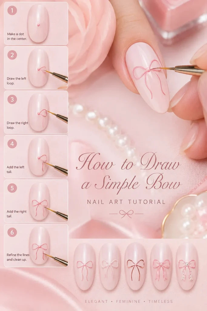 Bow Nail Art