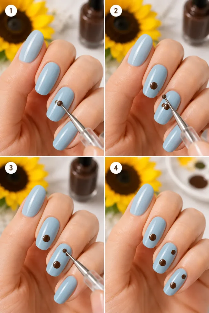 Sunflower Nail Art
