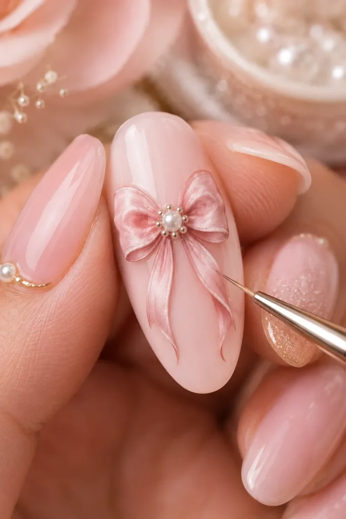 Bow Nail Art