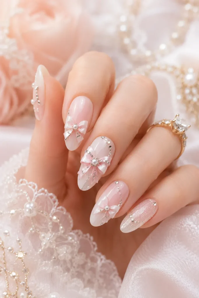 Bow Nail Art