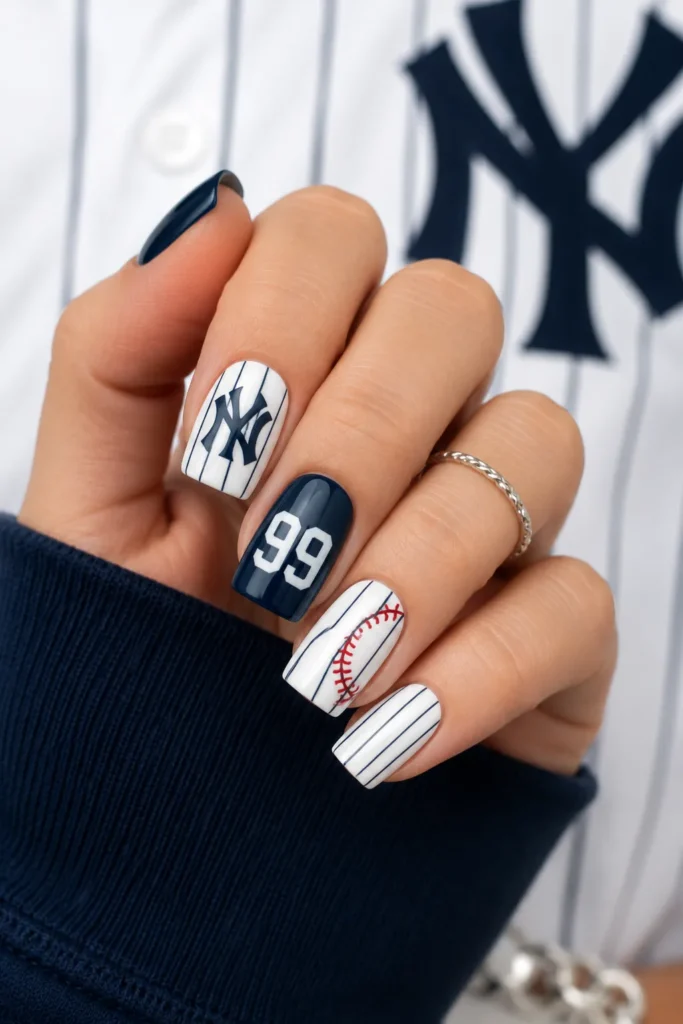 Baseball Nail Ideas