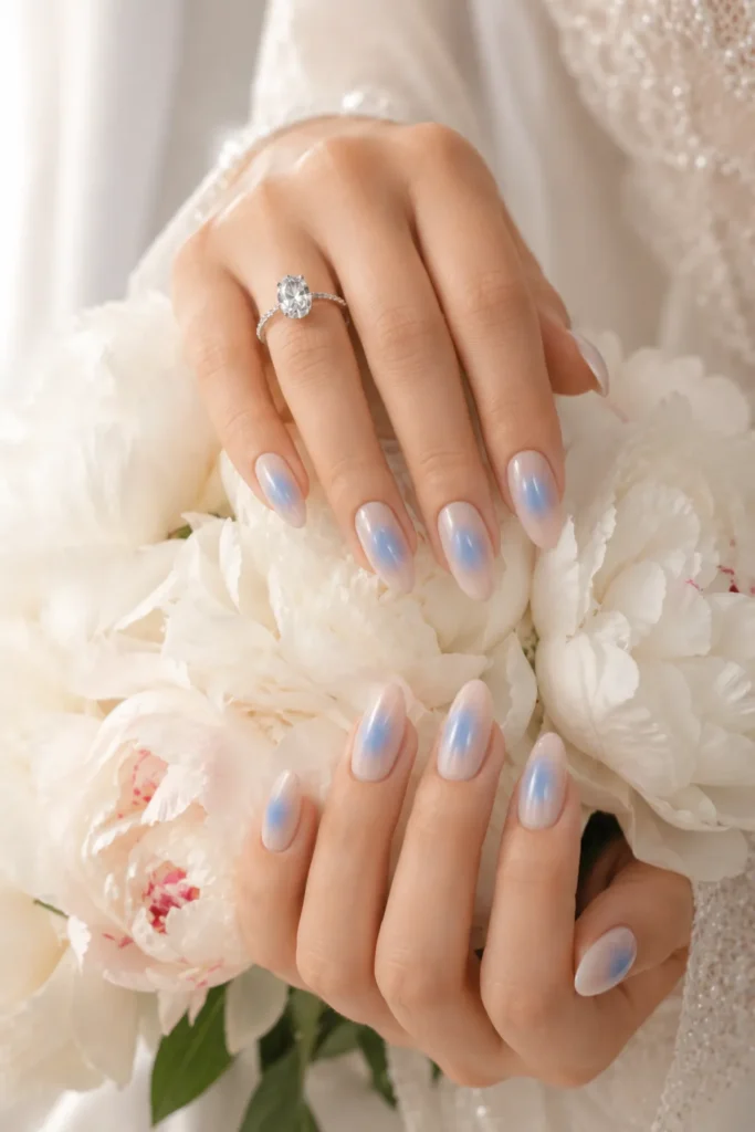 Blue Wedding Nails