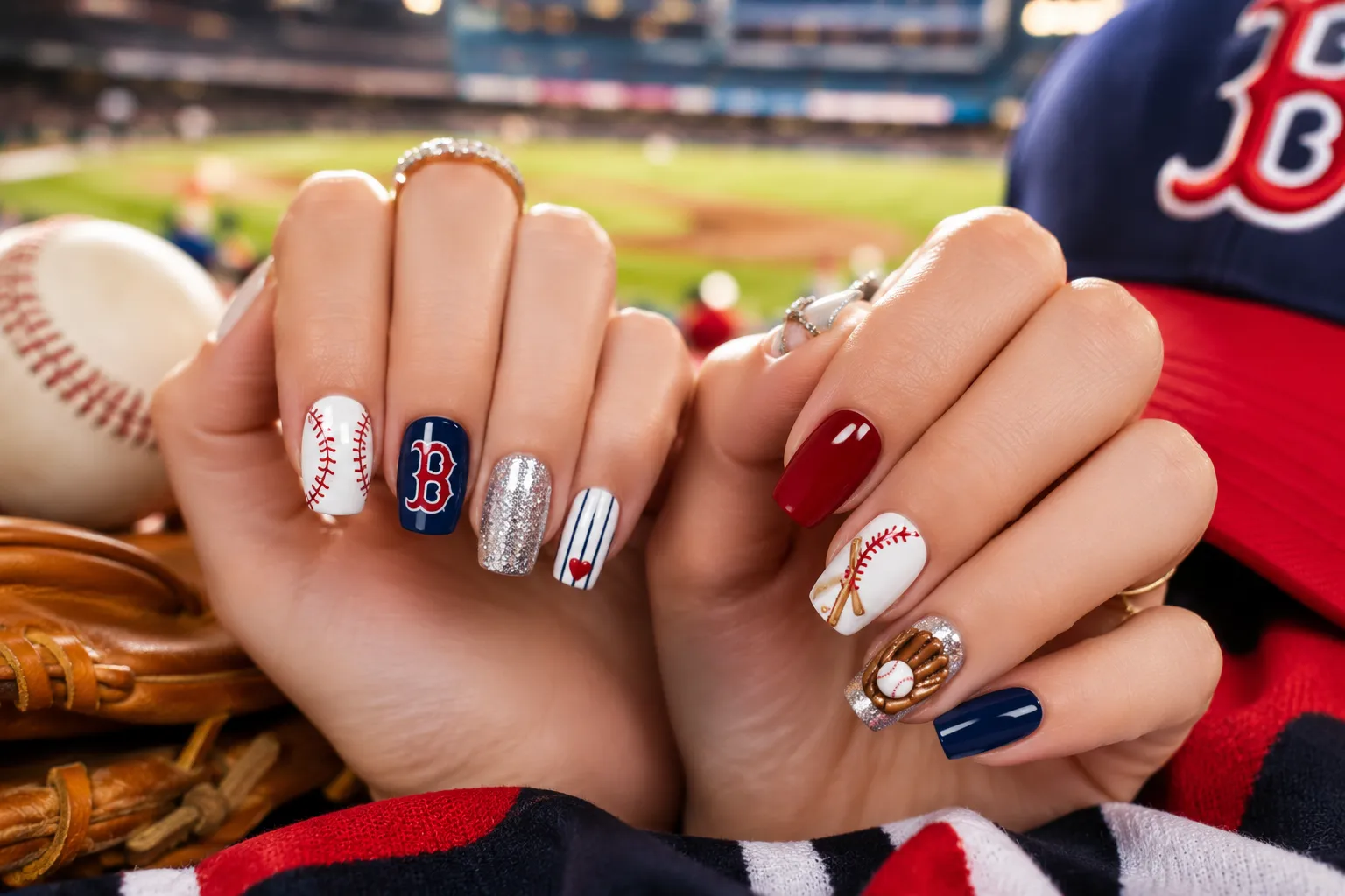 Baseball Nail Ideas