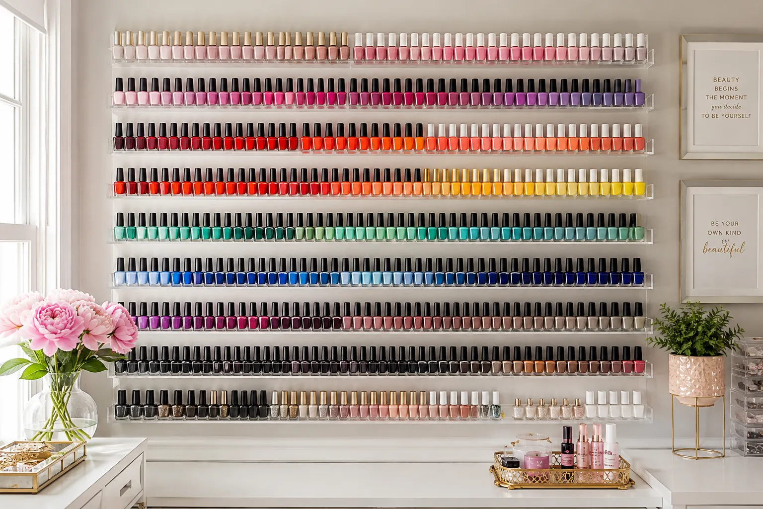 Nail Polish Shelves
