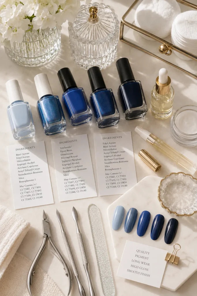 Blue Nail Polishes