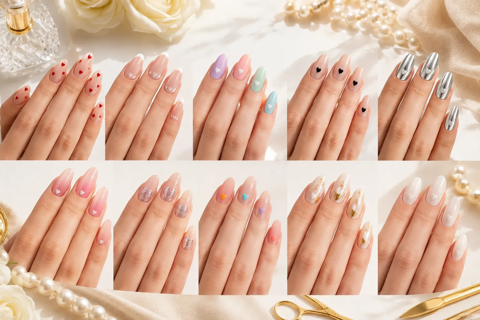 Heart Nails