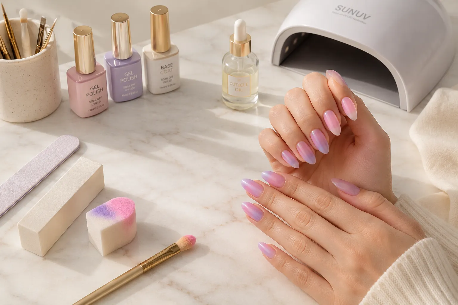 DIY Aura Nails