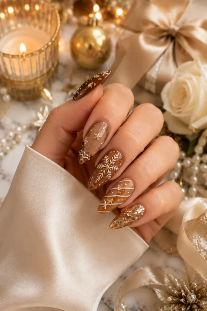 Gingerbread Nails