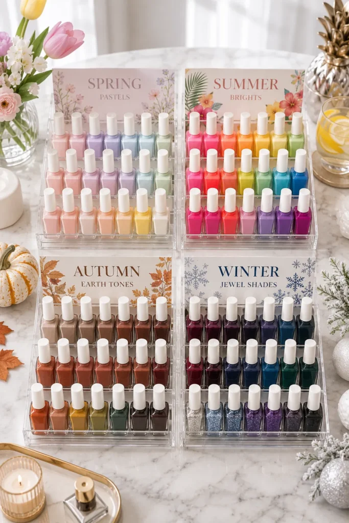 Organizing nail polish