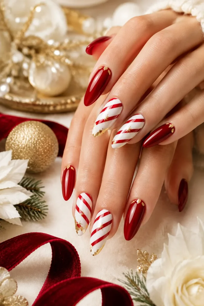 Candy Cane Nails