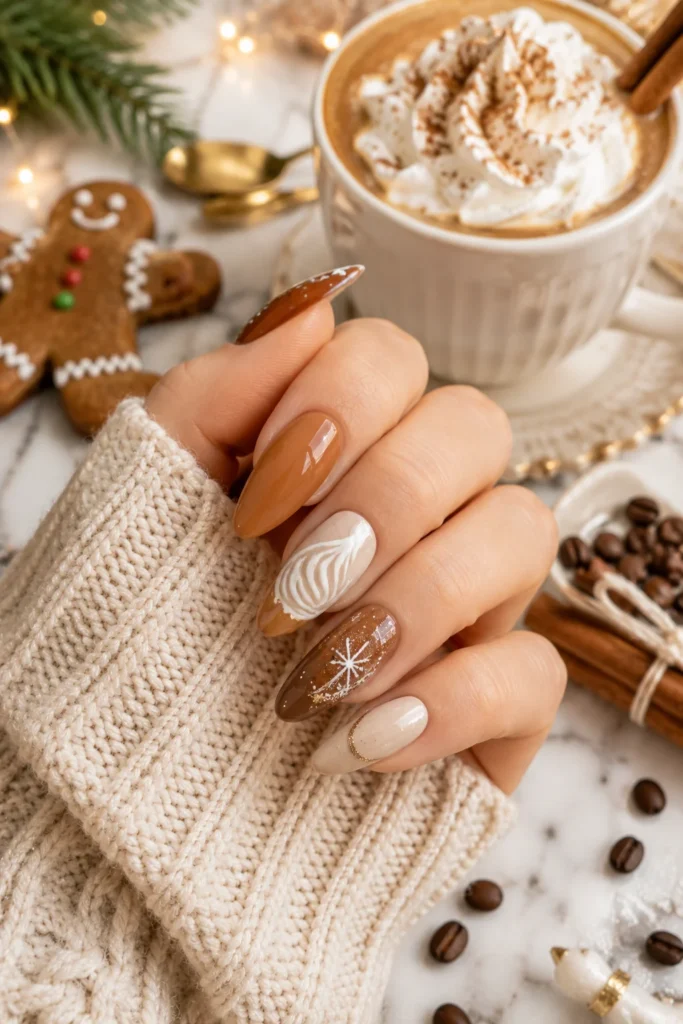 Gingerbread Nails