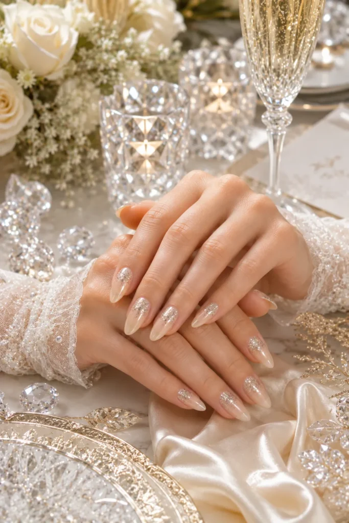 Winter Wedding Nails