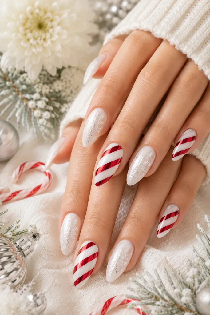 Candy Cane Nails