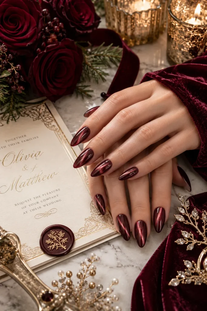 Winter Wedding Nails