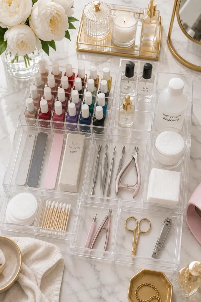 Organizing nail polish