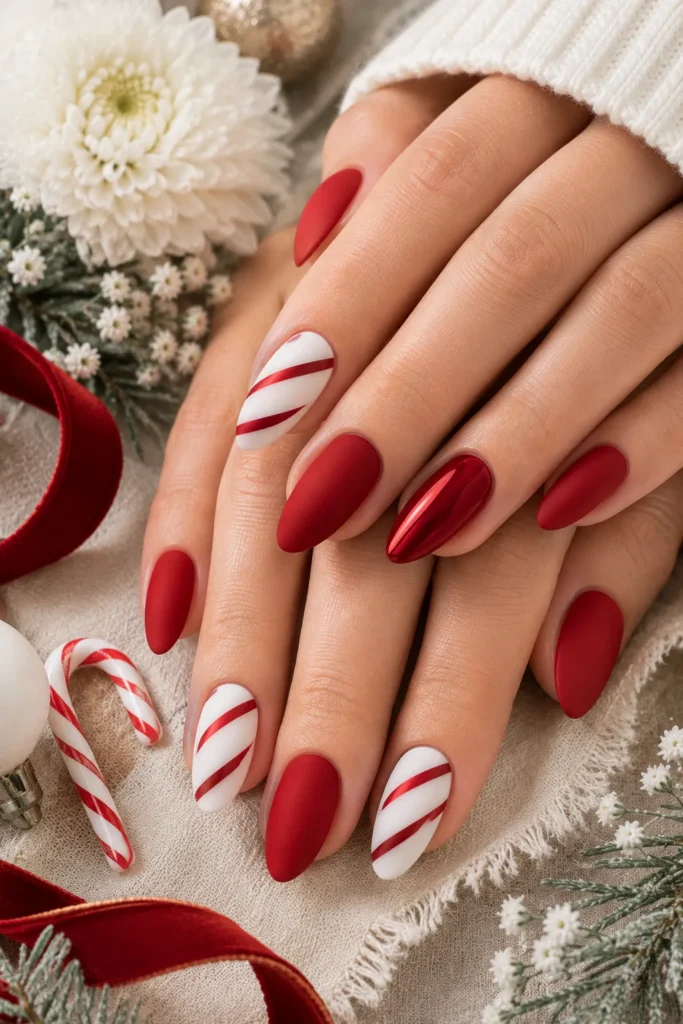 Candy Cane Nails