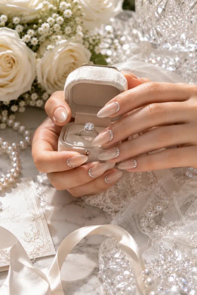 Winter Wedding Nails