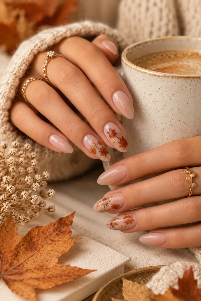Fall Leaf Nails