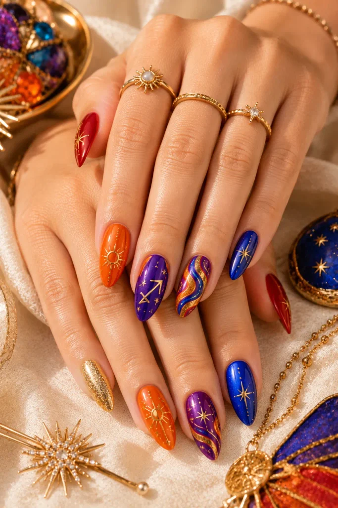 Sagittarius Nails
