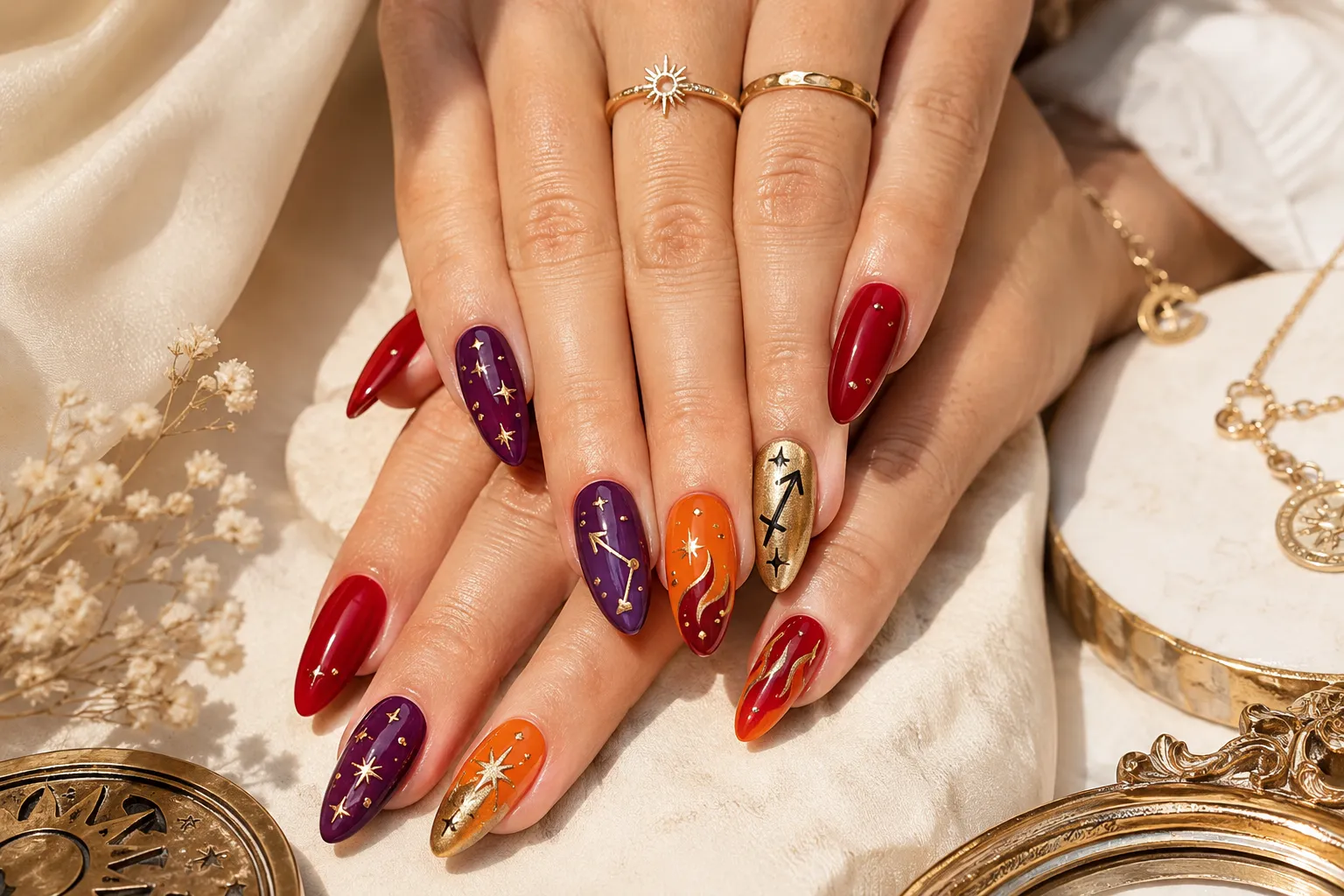 Sagittarius Nails